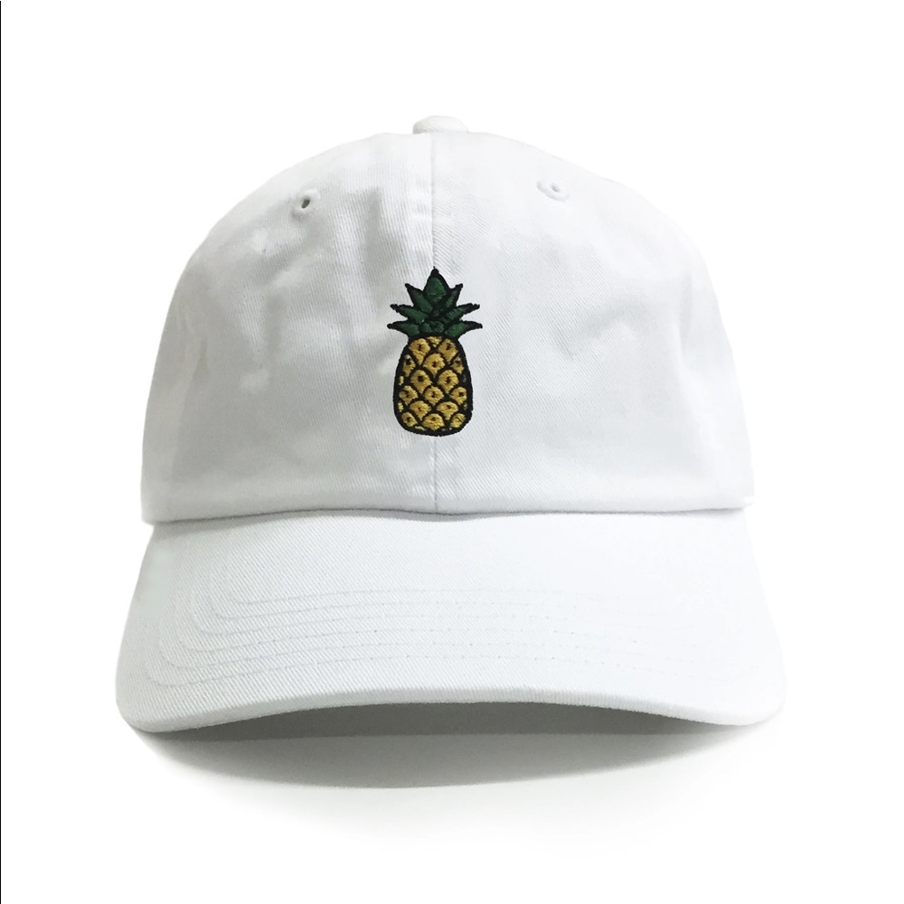 NWOT White Pineapple Dad Hat